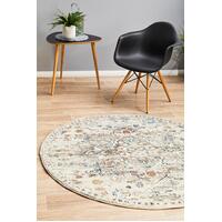 Rug Culture CENTURY 911 Floor Area Carpeted Rug Contemporary Round Silver 200X200cm