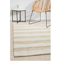 Rug Culture NOOSA 555 Floor Area Carpeted Rug Modern Rectangle Natural & White 220X150CM