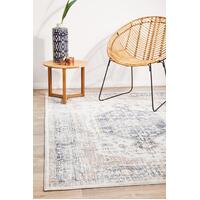 Rug Culture MAYFAIR LORISSA Floor Area Carpeted Rug Transitional Rectangle Blue & Peach 230X160CM
