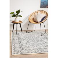 Rug Culture SEASIDE 5555 Floor Area Carpeted Rug Outdoor Rectangle White & Navy 160X110CM