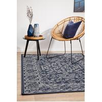 Rug Culture SEASIDE 5555 Floor Area Carpeted Rug Outdoor Rectangle Navy & White 220X150CM