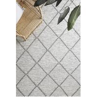Rug Culture MAISON  Floor Area Carpeted Rug Modern Rectangle Black & Off White 225X155CM