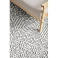 Rug Culture MAISON  Floor Area Carpeted Rug Modern Rectangle Off White & Grey 400X300CM