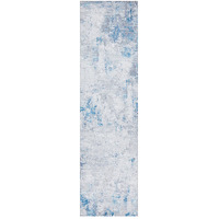 Rug Culture ILLUSIONS  Floor Area Carpeted Rug Modern Rectangle Blue & Silver 140X70CM