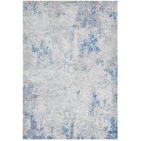 Rug Culture ILLUSIONS  Floor Area Carpeted Rug Modern Rectangle Blue & Silver 200X80CM