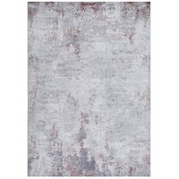 Rug Culture ILLUSIONS  Floor Area Carpeted Rug Modern Rectangle Silver & Blush 200X80CM