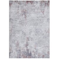 Rug Culture ILLUSIONS  Floor Area Carpeted Rug Modern Rectangle Silver & Blush 220X150CM