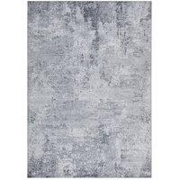 Rug Culture ILLUSIONS  Floor Area Carpeted Rug Modern Rectangle Silver & Grey 200X80CM