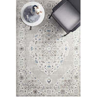 Rug Culture EMOTION Floor Area Carpeted Rug Modern Rectangle Navy, Dusky Blue, Stone, Off White, Light Beige, Grey 290x200cm
