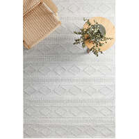 Rug Culture MAISON Floor Area Carpeted Rug Modern Rectangle Off White & Natural 225x155cm