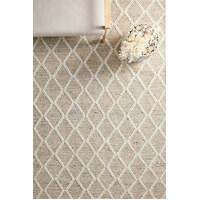 Rug Culture HUXLEY Floor Area Carpeted Rug Modern Rectangle Natural & Off White 400x300cm