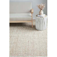 Rug Culture ARABELLA Floor Area Carpeted Rug Modern Runner Natural & Cream 300x80cm