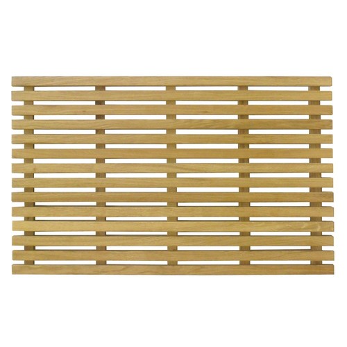 Bath Mat Wooden Duck Board Bathroom Shower Timber Non Slip 65cm x 40cm