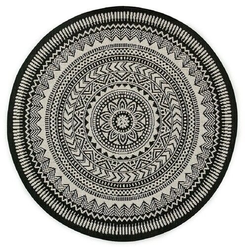Essenza Round Floor Rug 120cm Diameter Indoor Outdoor Modern Mat