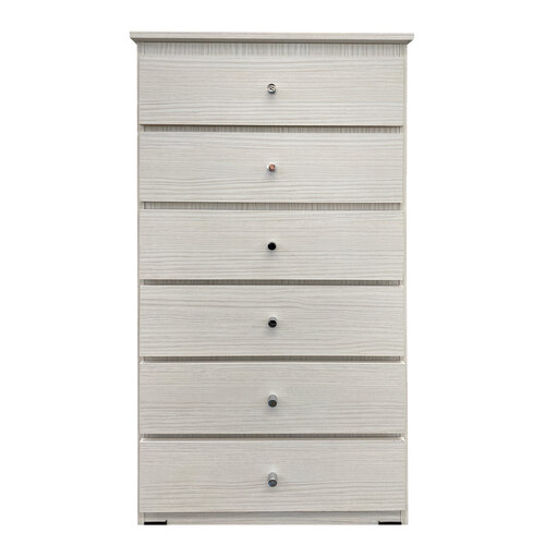 6 Drawer Chest Of Drawers 600mm Wide, Ready Assembled Dressers In Taiwan