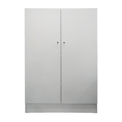2 Door Budget White Linen Pantry, 2 Door Pantry Storage Cabinet White Gloss