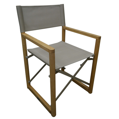 Swan Street Luxury Directors Outdoor Folding Chair Deck Garuga Timber