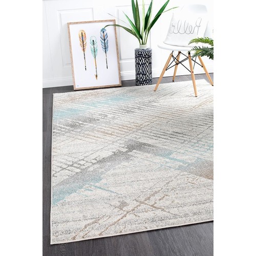 Rug Culture Riverside Jagged Blue Floor Area Rugs AST350BLU230X160cm